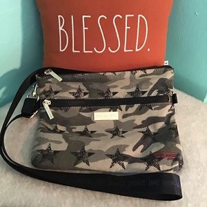 Peace Love World Camo Crossbody